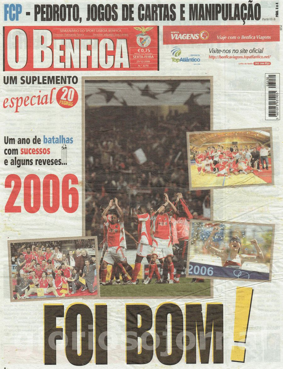 jornal o benfica 3270 2006-12-29